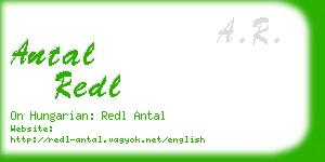 antal redl business card
